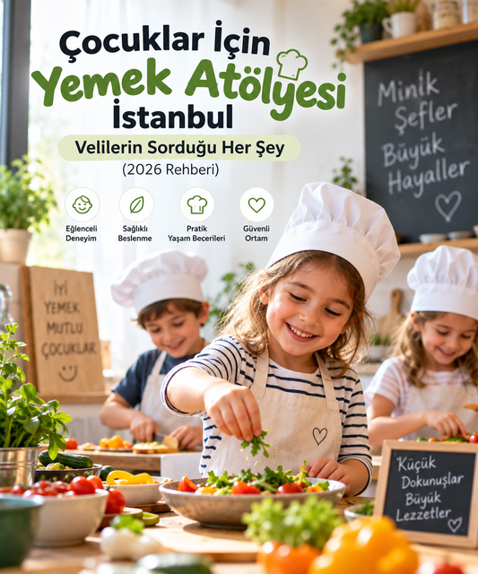 Çocuklar İçin Yemek Atölyesi İstanbul: Velilerin Sorduğu Her Şey 2026 Rehberi